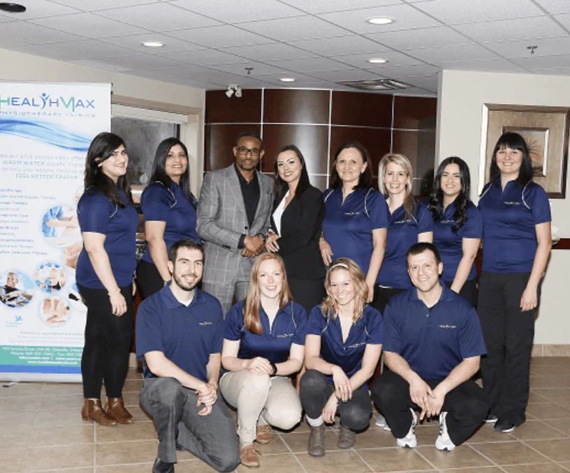 HealthMax Physiotherapy team with Dr. Hashi
